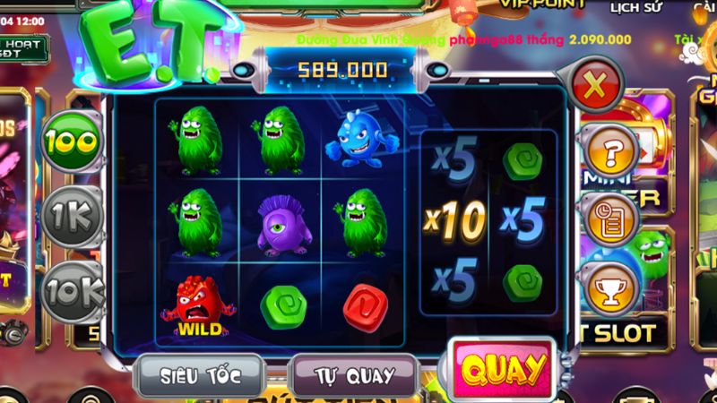 Slot ET King52 bắt nguồn từ máy chơi slot trứ danh